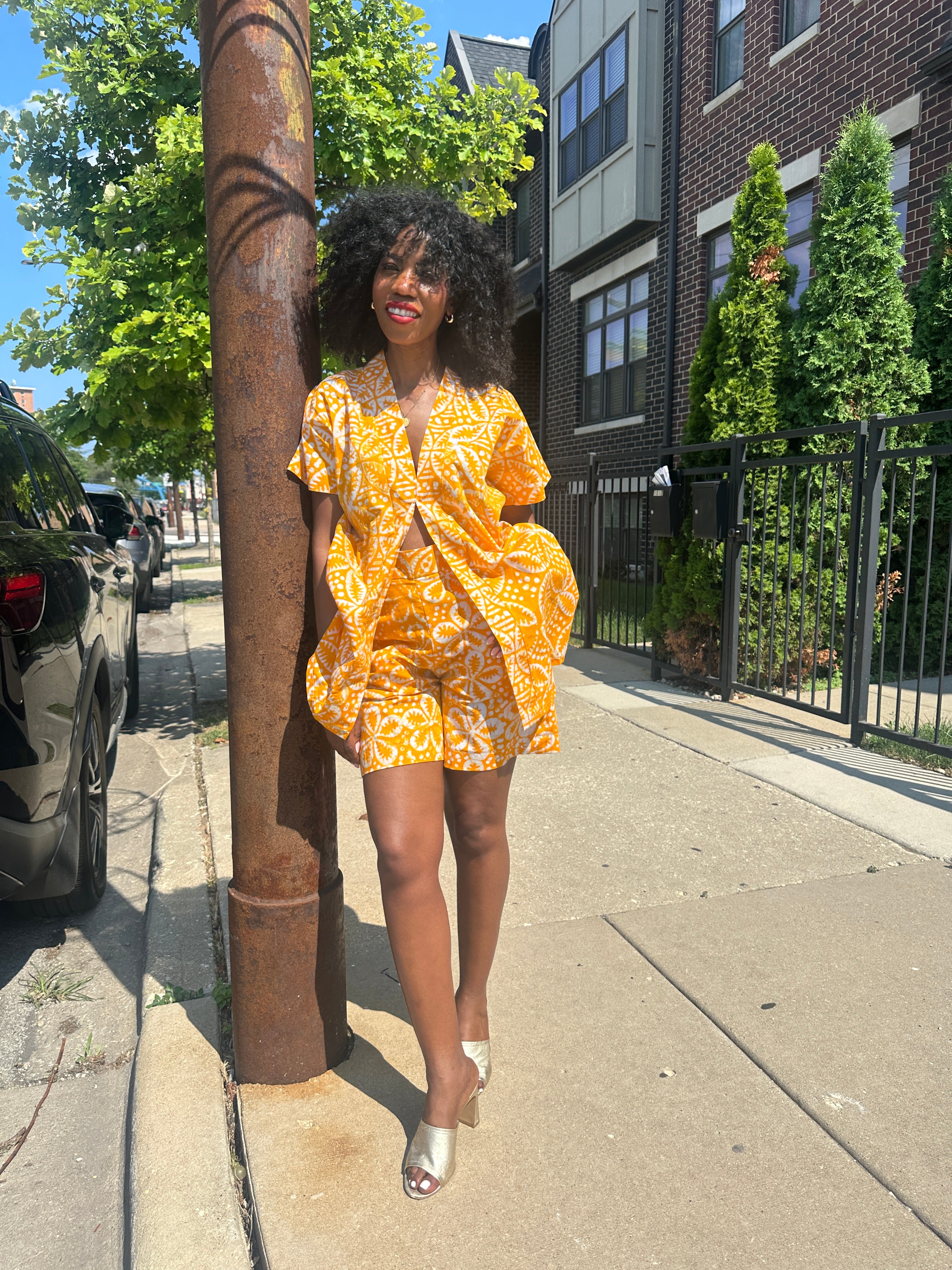 The Mwanga Set- Yellow Batiki