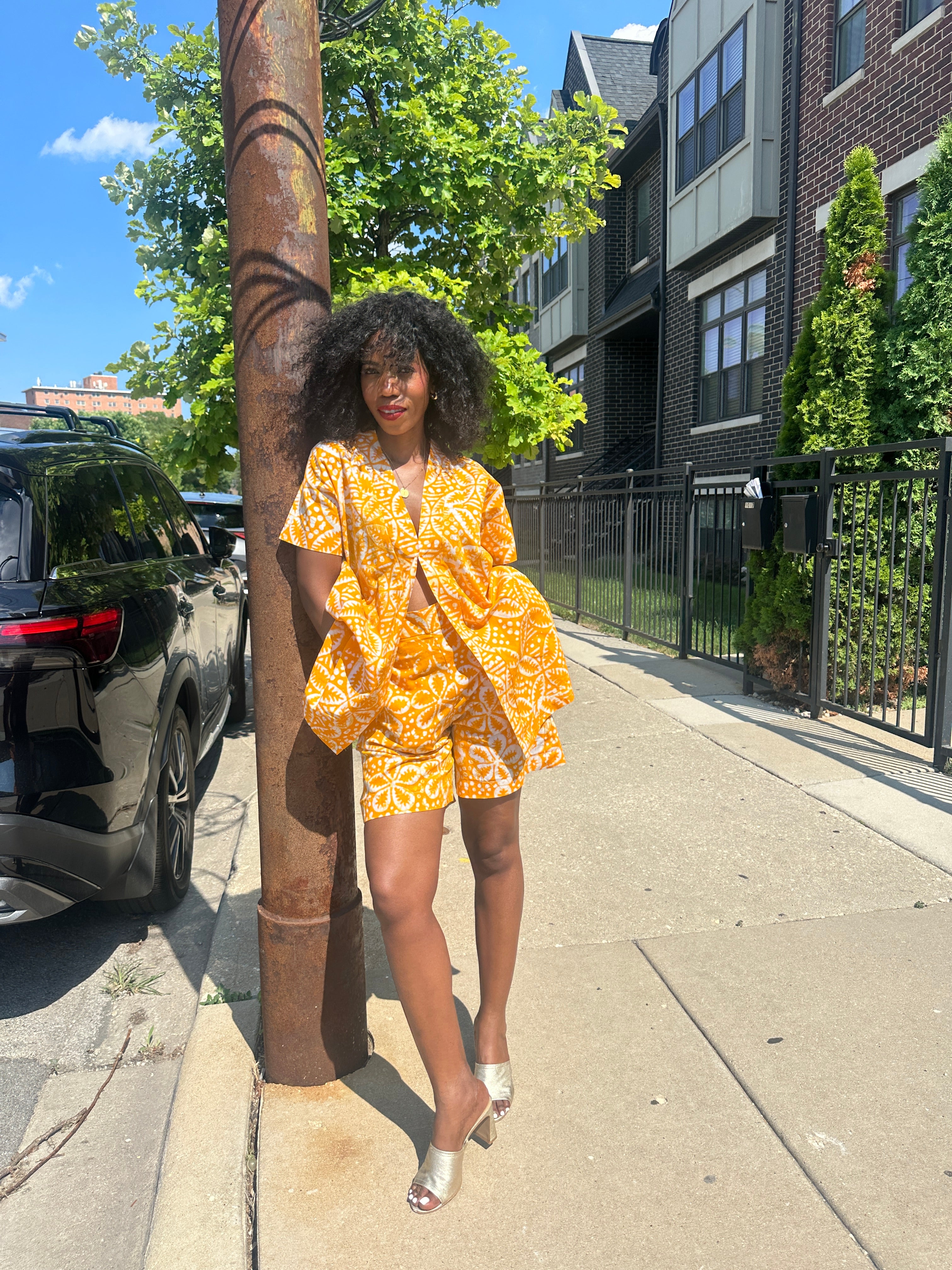 The Mwanga Set- Yellow Batiki