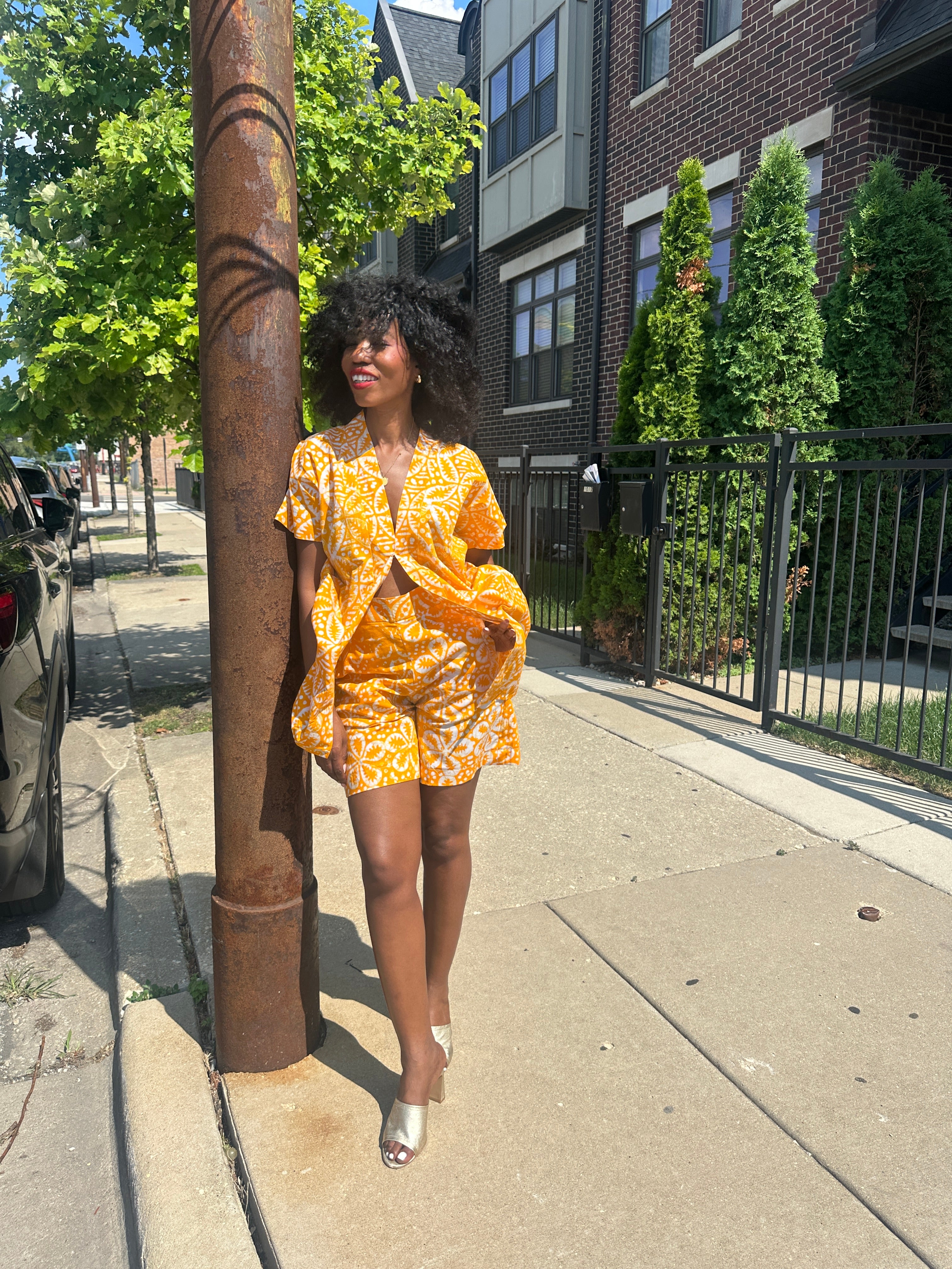 The Mwanga Set- Yellow Batiki