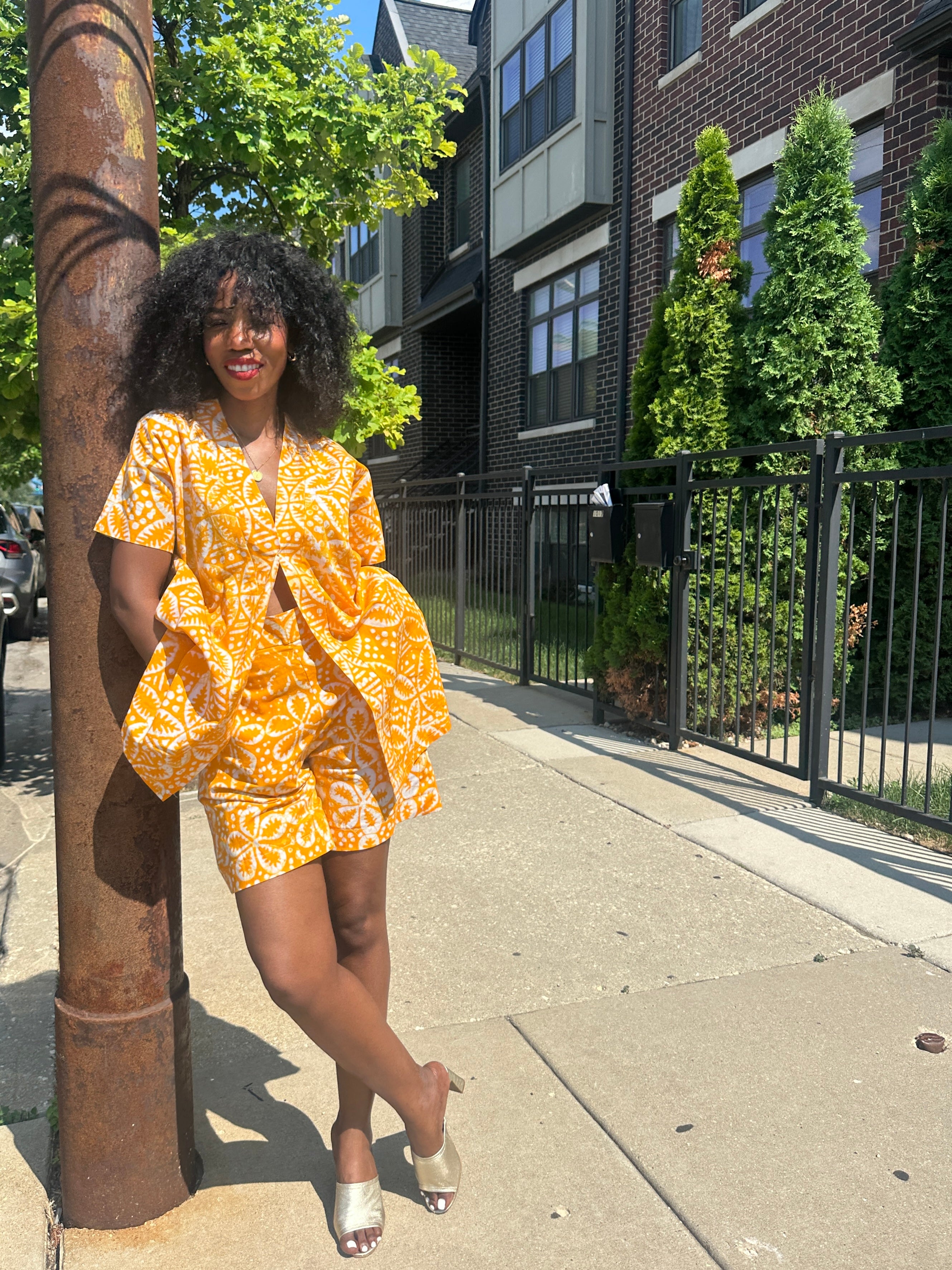 The Mwanga Set- Yellow Batiki