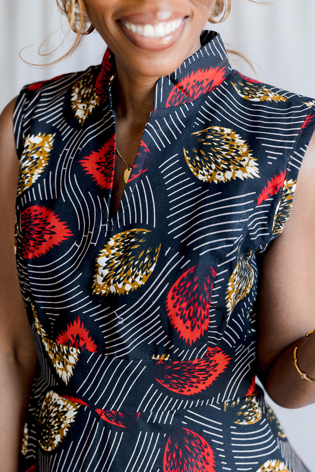 The Shakeena Dress: The Leaf Print