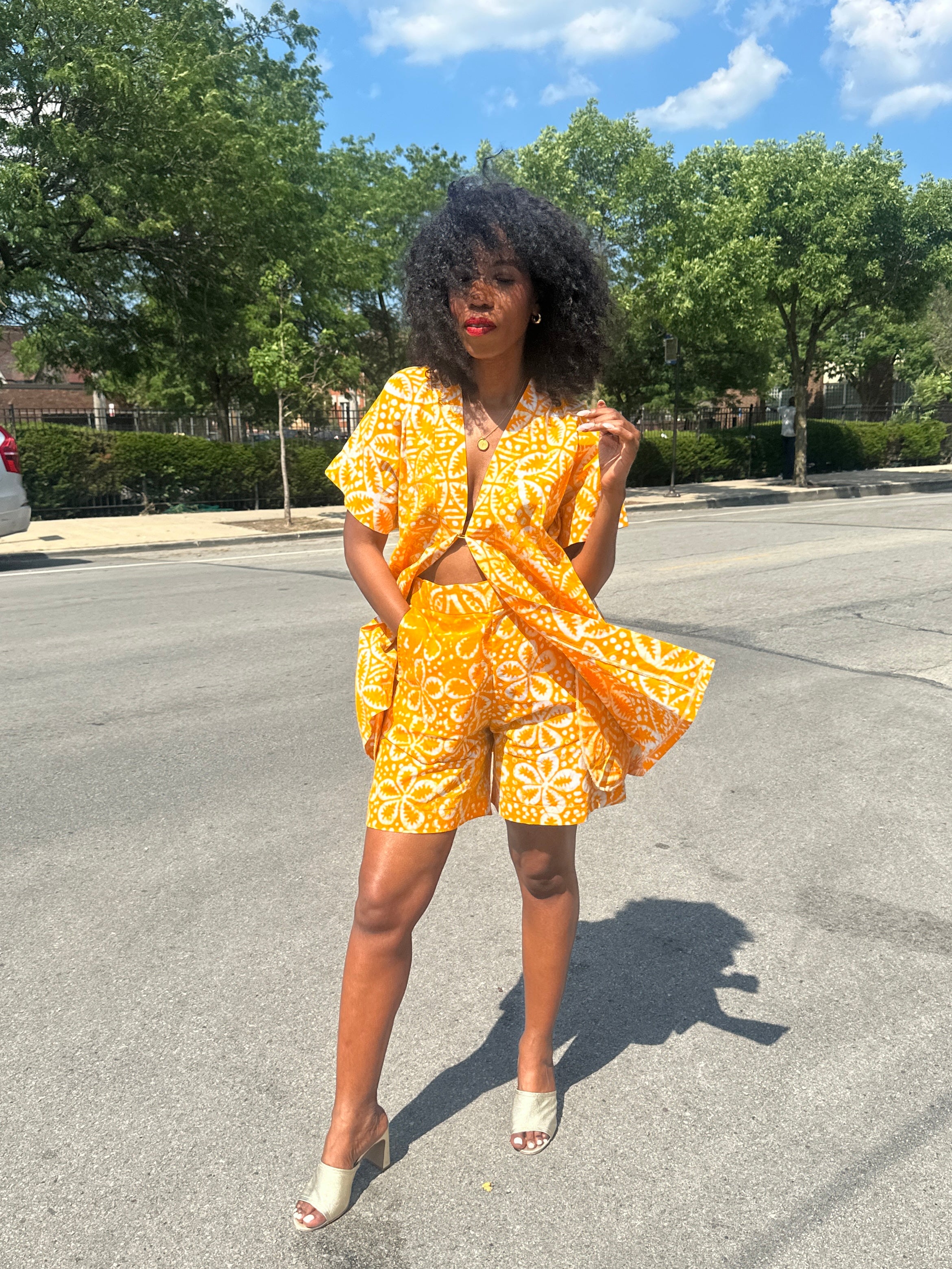 The Mwanga Set- Yellow Batiki