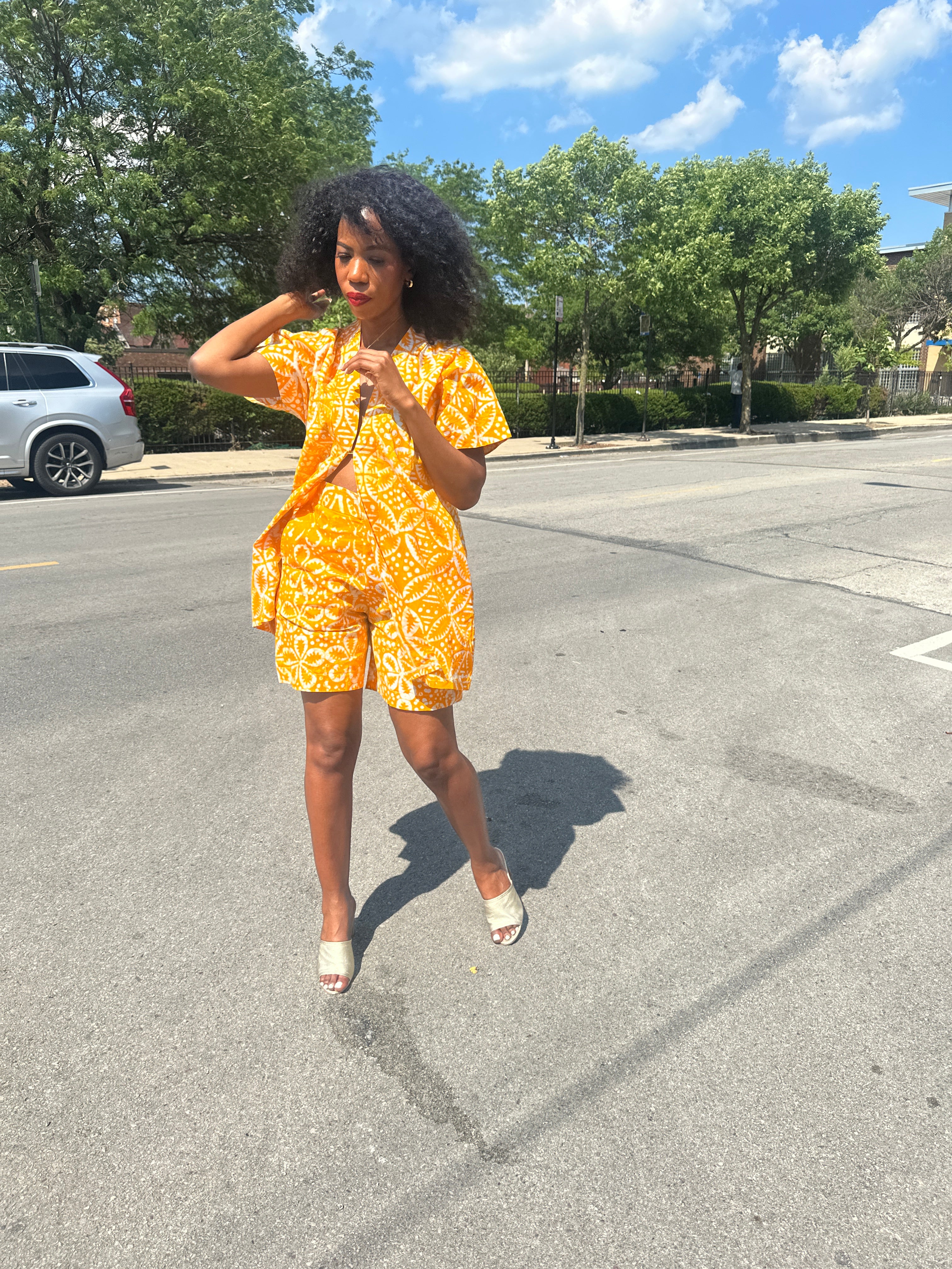 The Mwanga Set- Yellow Batiki