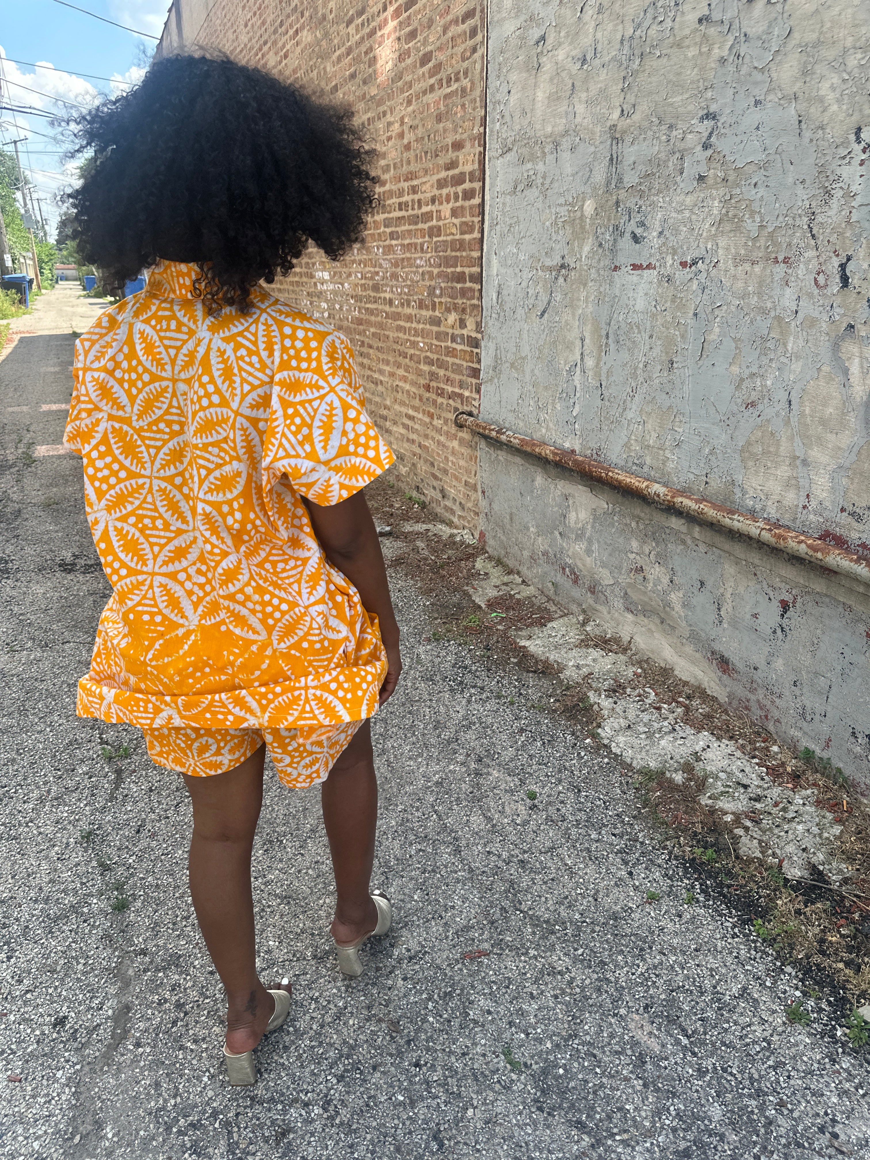 The Mwanga Set- Yellow Batiki