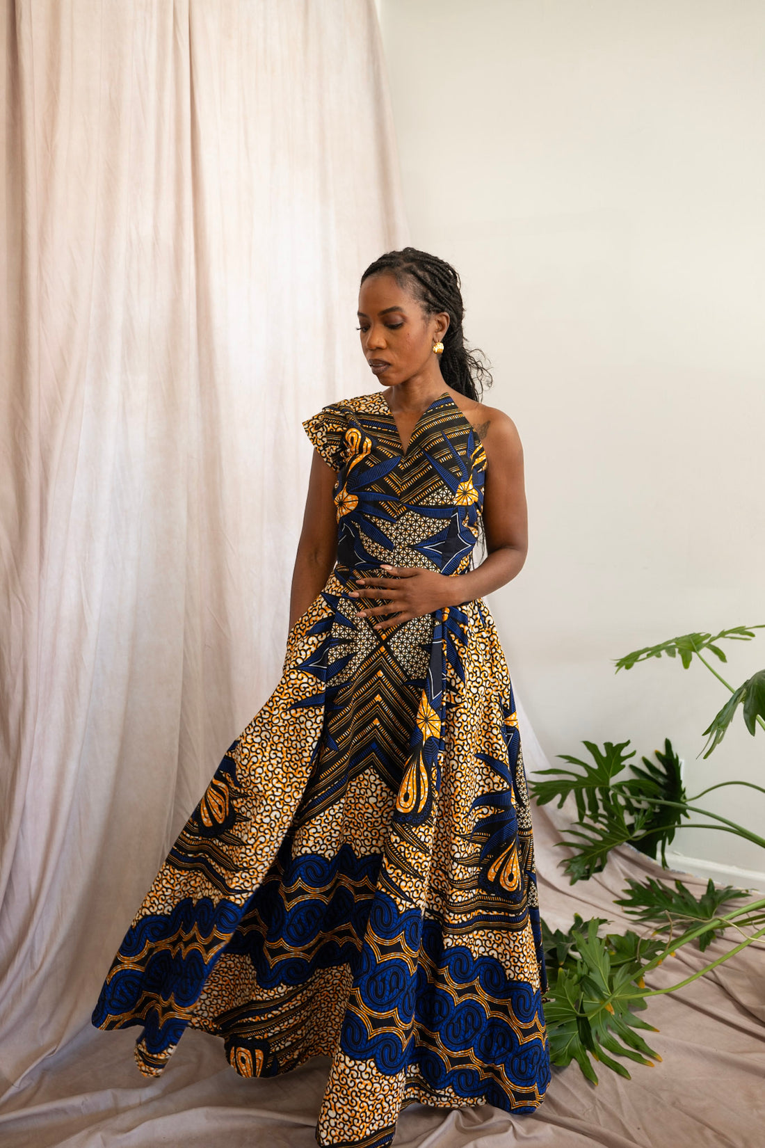 Sanaa African Print Maxi Dress