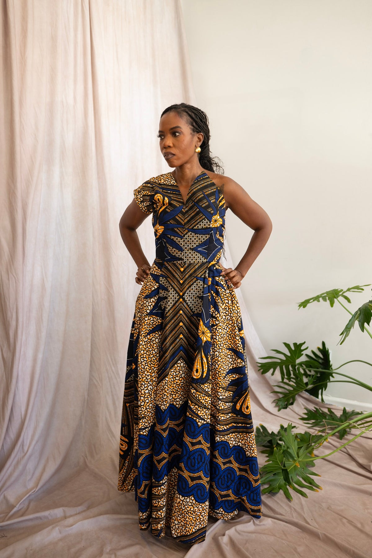 Sanaa African Print Maxi Dress