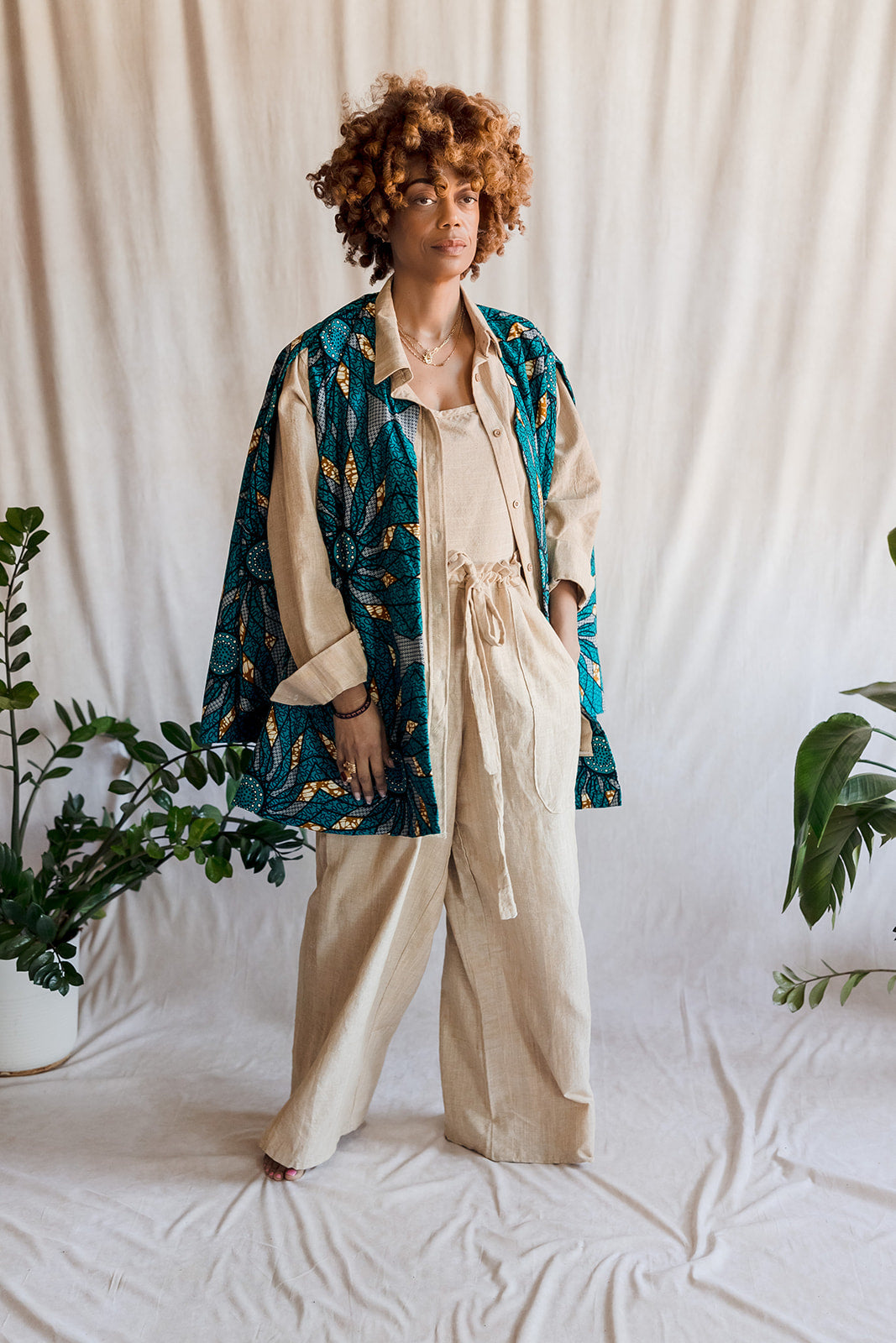 Jacket Inabebwa: Pumzika Print
