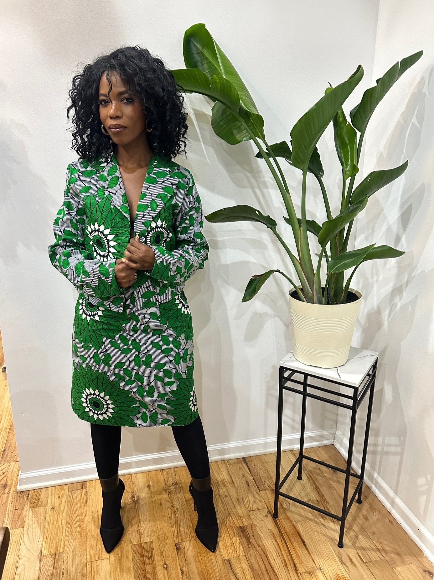Two-Piece Suit: Pencil Skirt and Crop Jacket