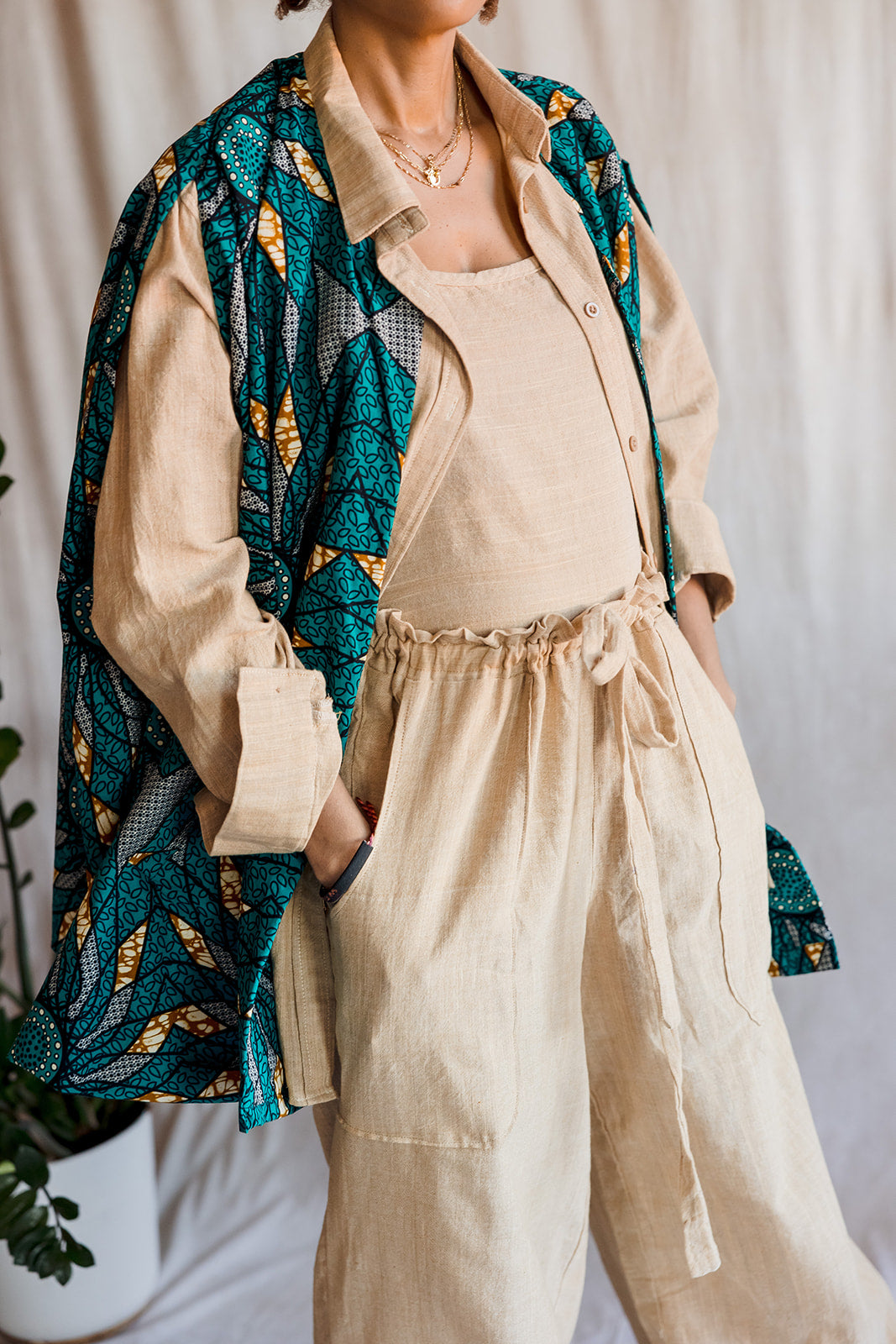 Jacket Inabebwa: Pumzika Print