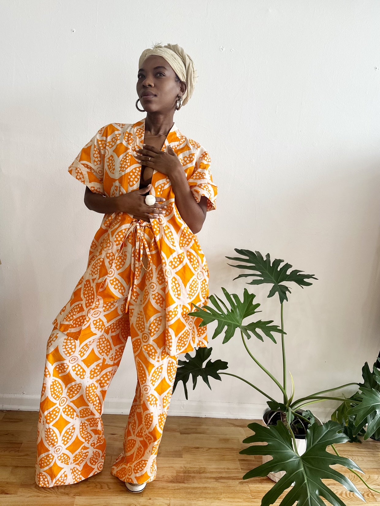 The Raha Set - Orange Batiki