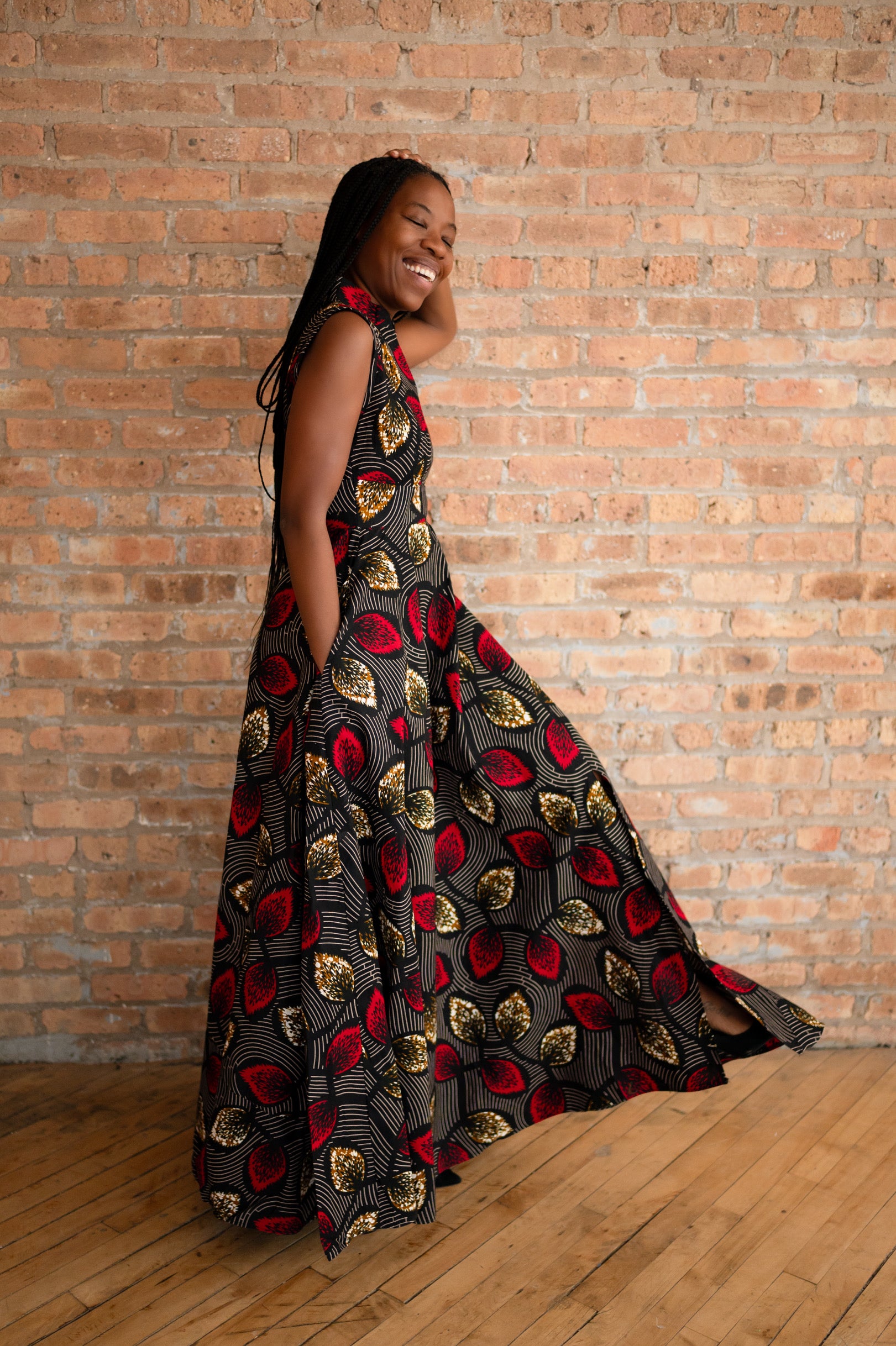 The Shakeena Dress: The Leaf Print