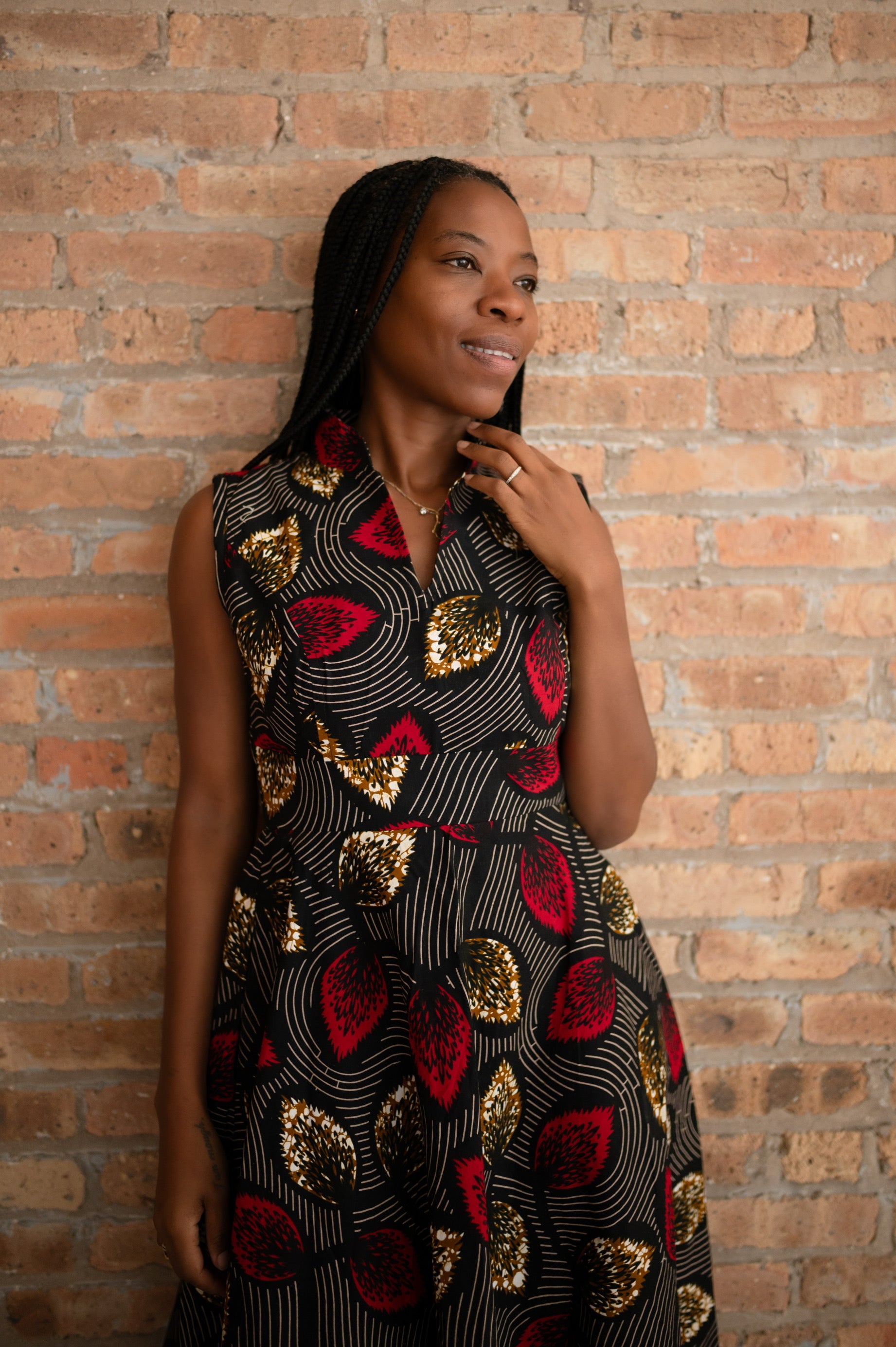 The Shakeena Dress: The Leaf Print