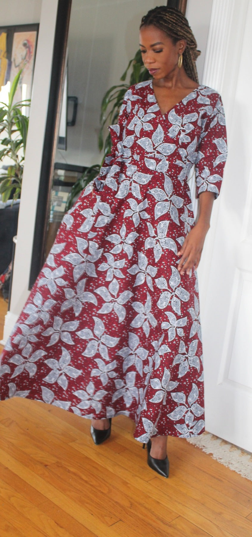 Ni WRAP: Lady in Red Print