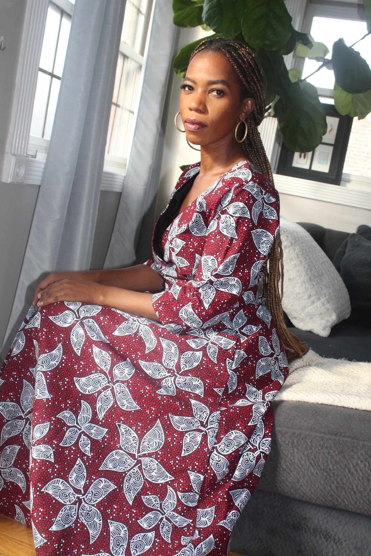 Ni WRAP: Lady in Red Print