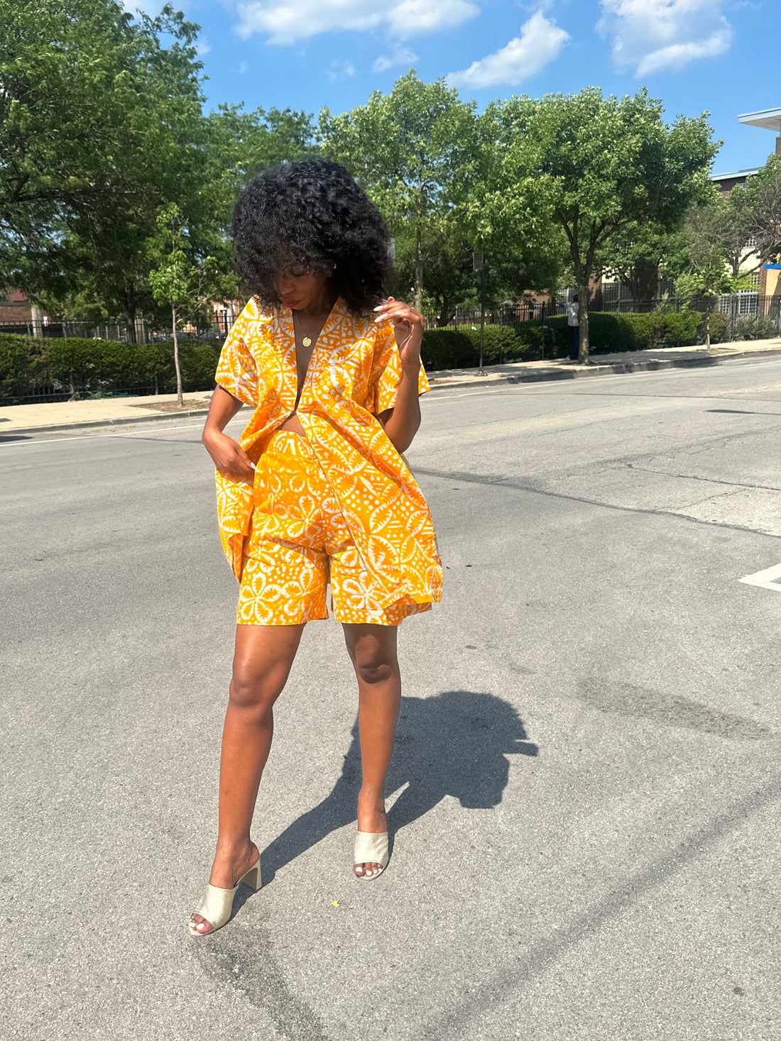 The Mwanga Set- Yellow Batiki