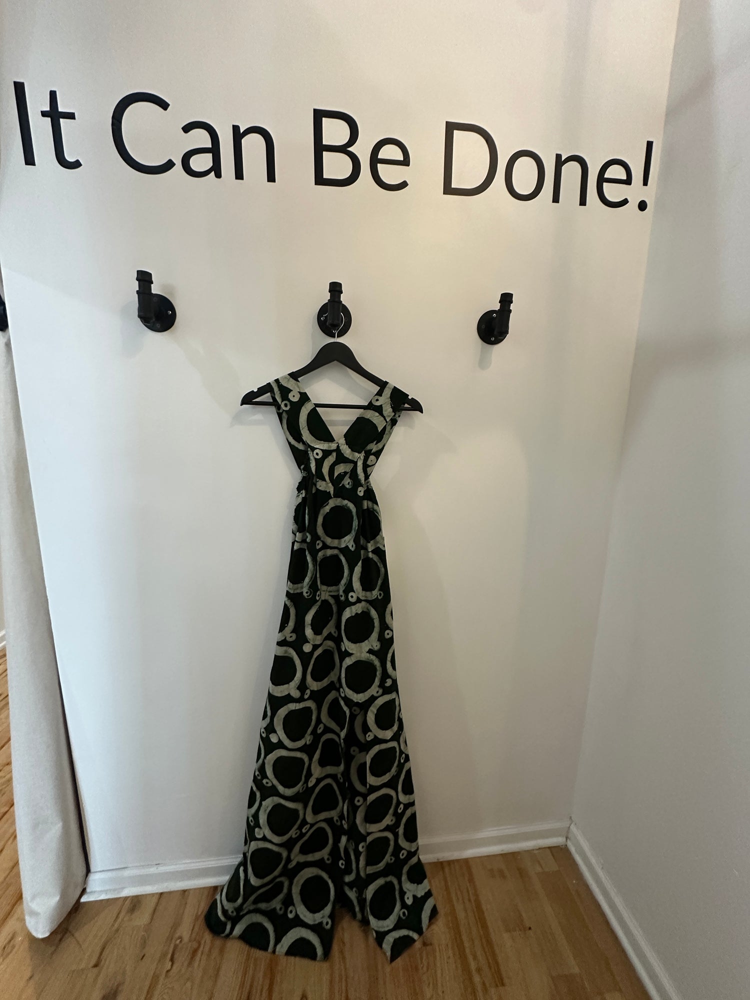 The Mrembo Dress- Forest Green Batiki