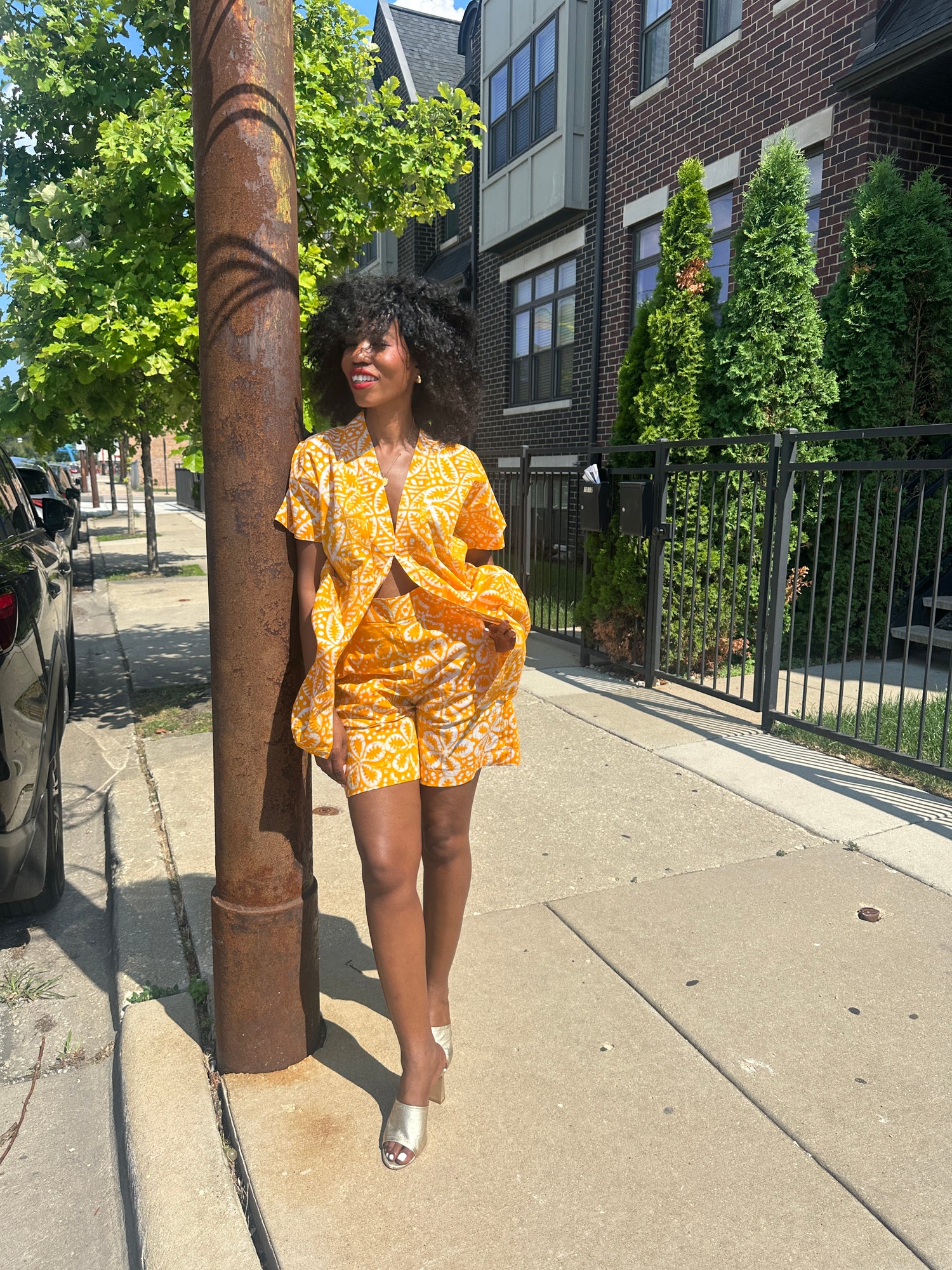 The Mwanga Set- Yellow Batiki