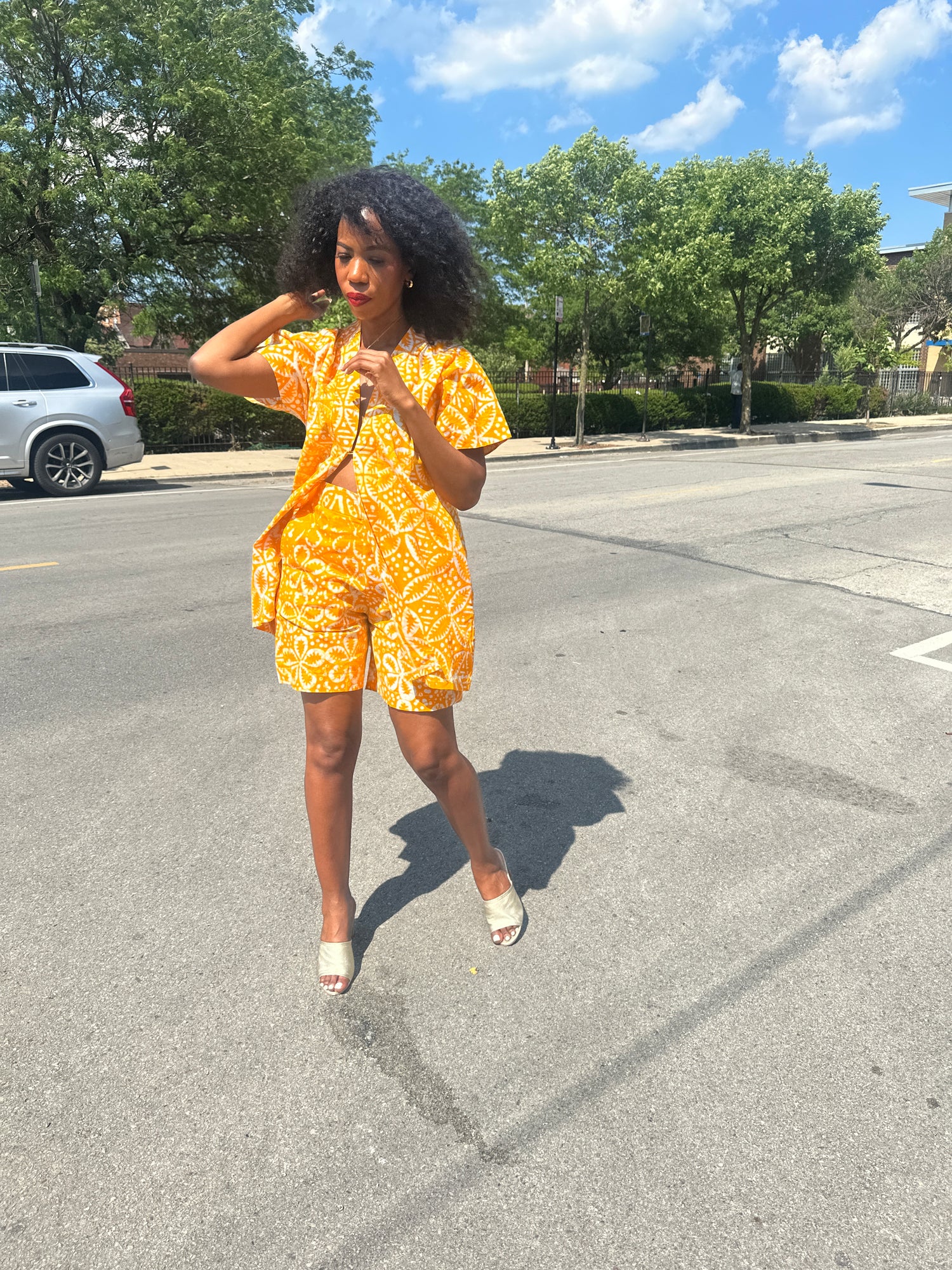 The Mwanga Set- Yellow Batiki