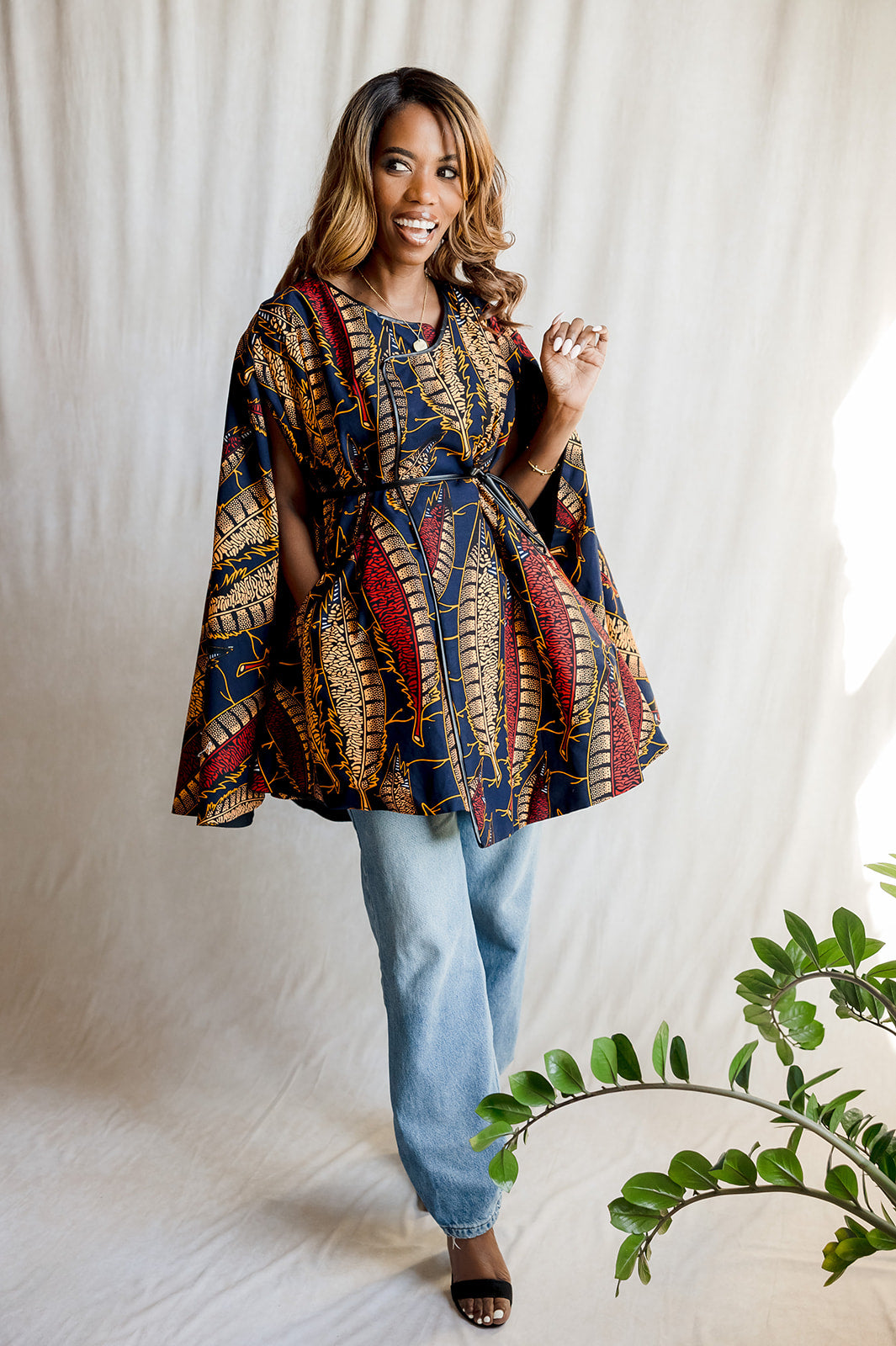 Ni kubebwa Jacket: Fall Love Print