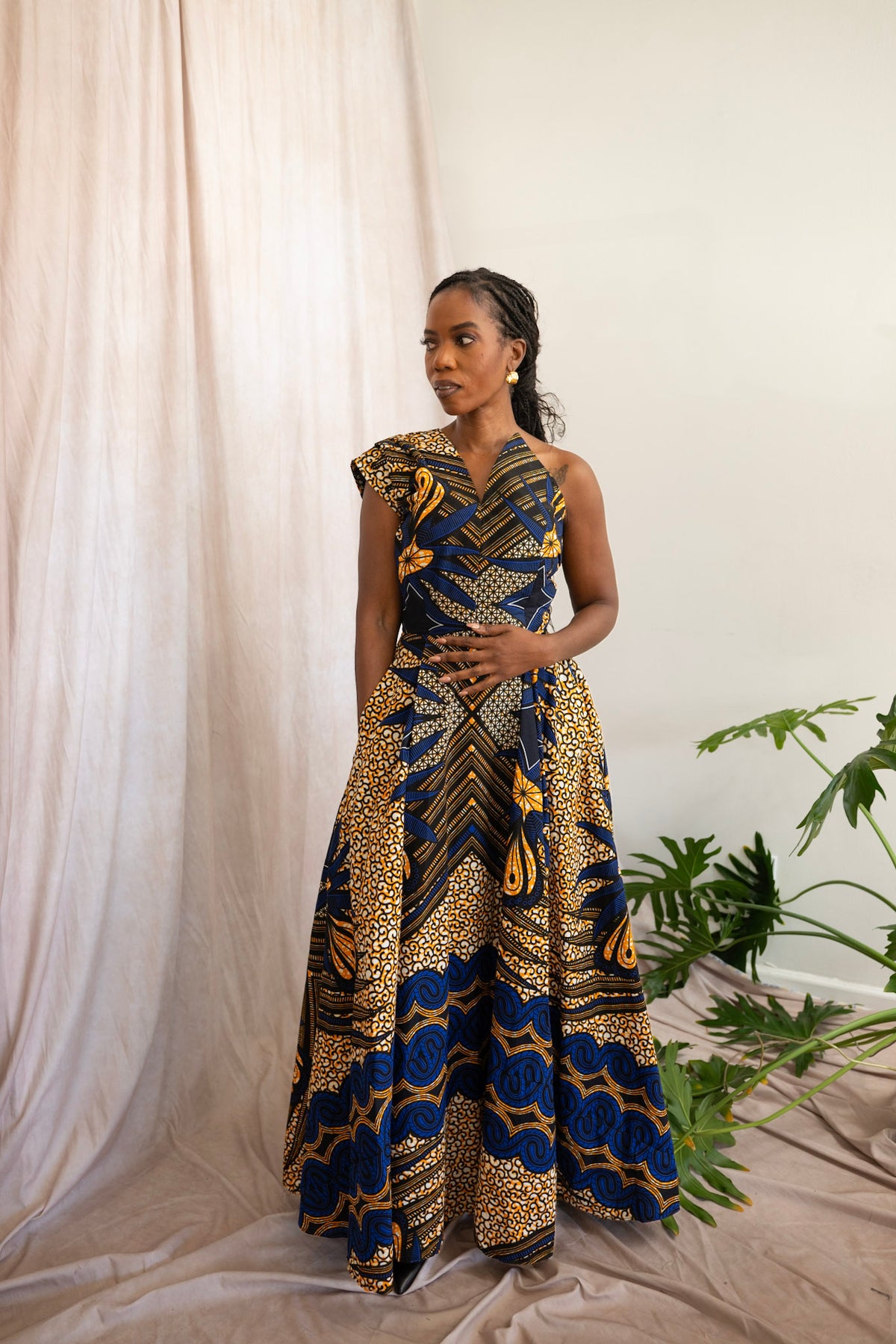 Sanaa African Print Maxi Dress