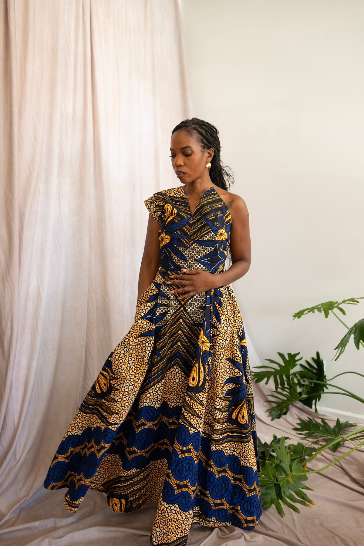 Sanaa African Print Maxi Dress