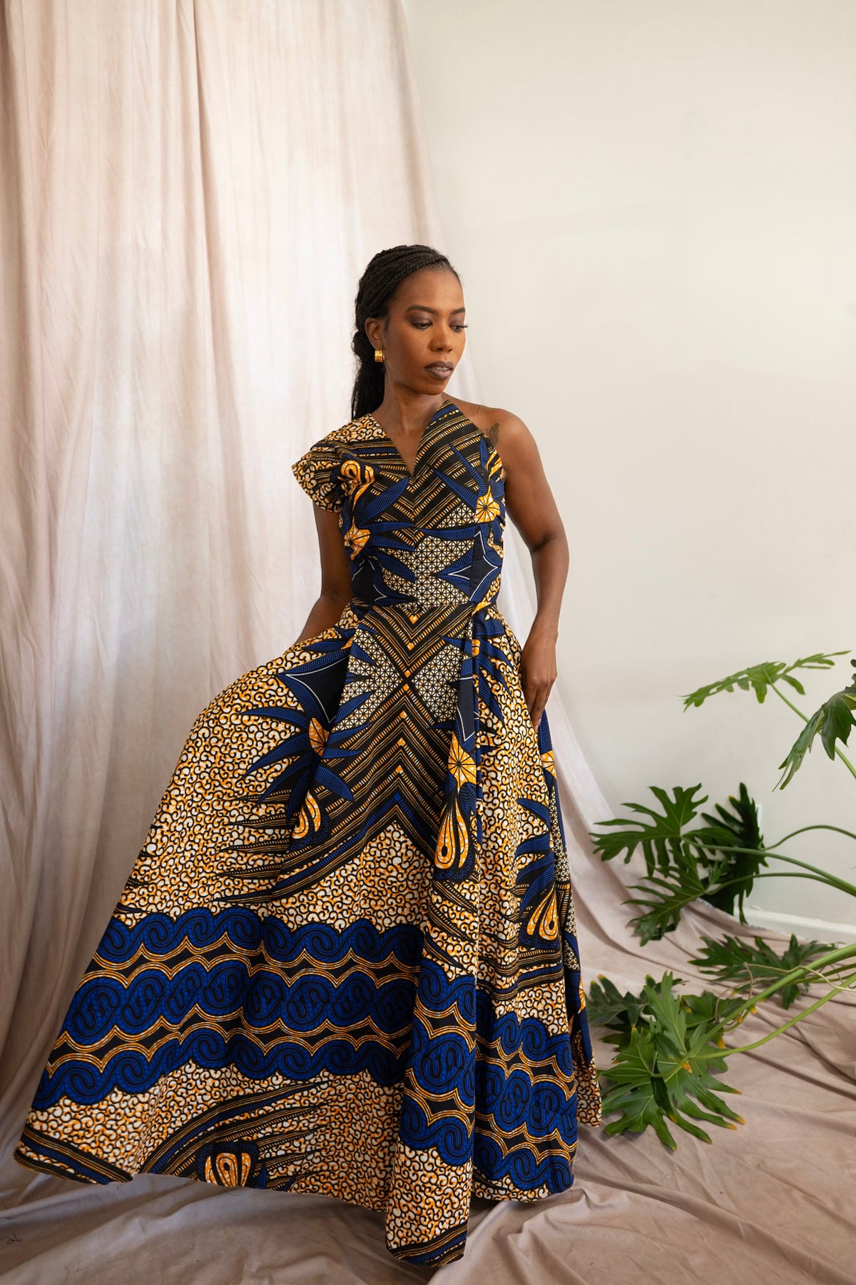 Sanaa African Print Maxi Dress