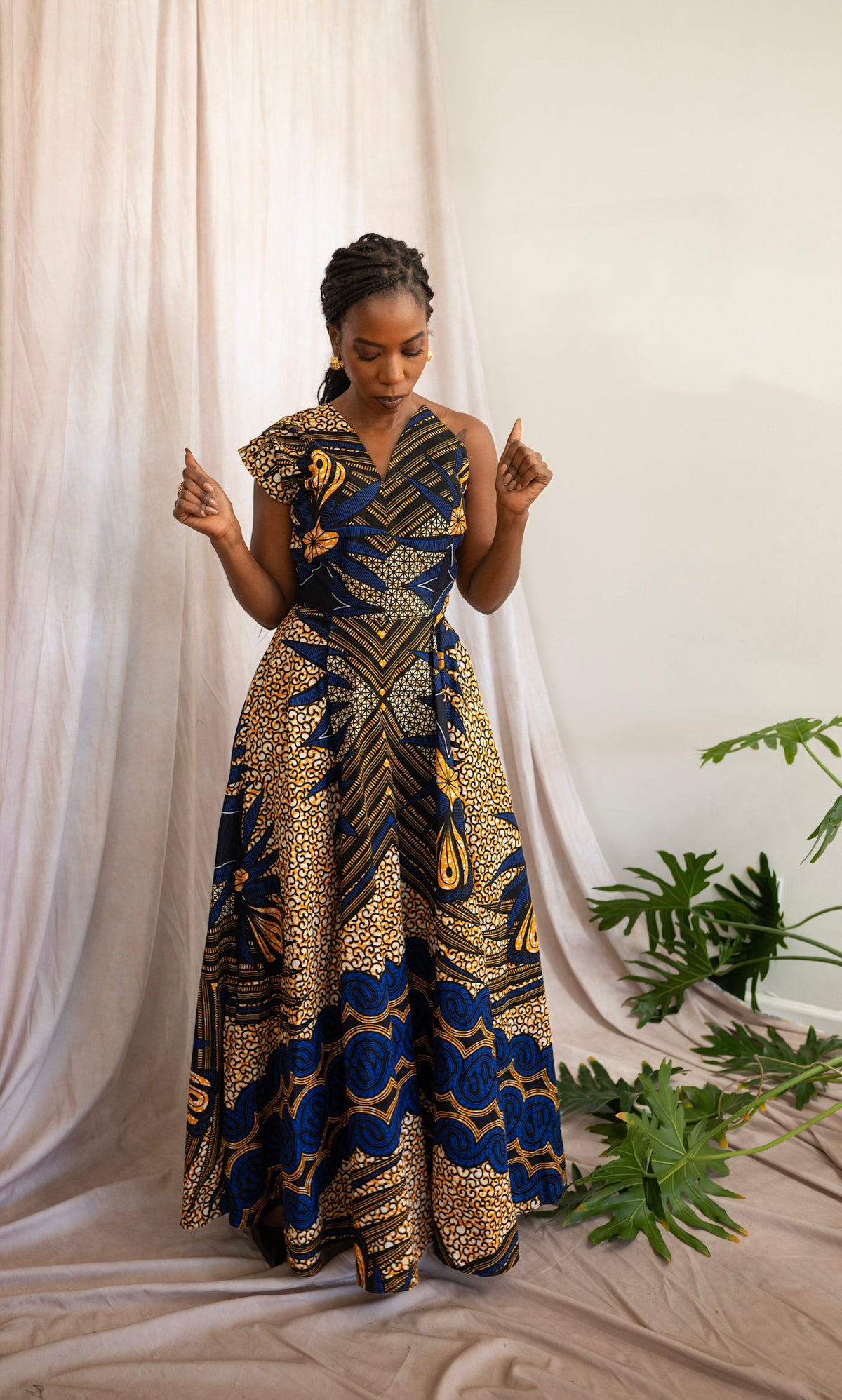 Sanaa African Print Maxi Dress