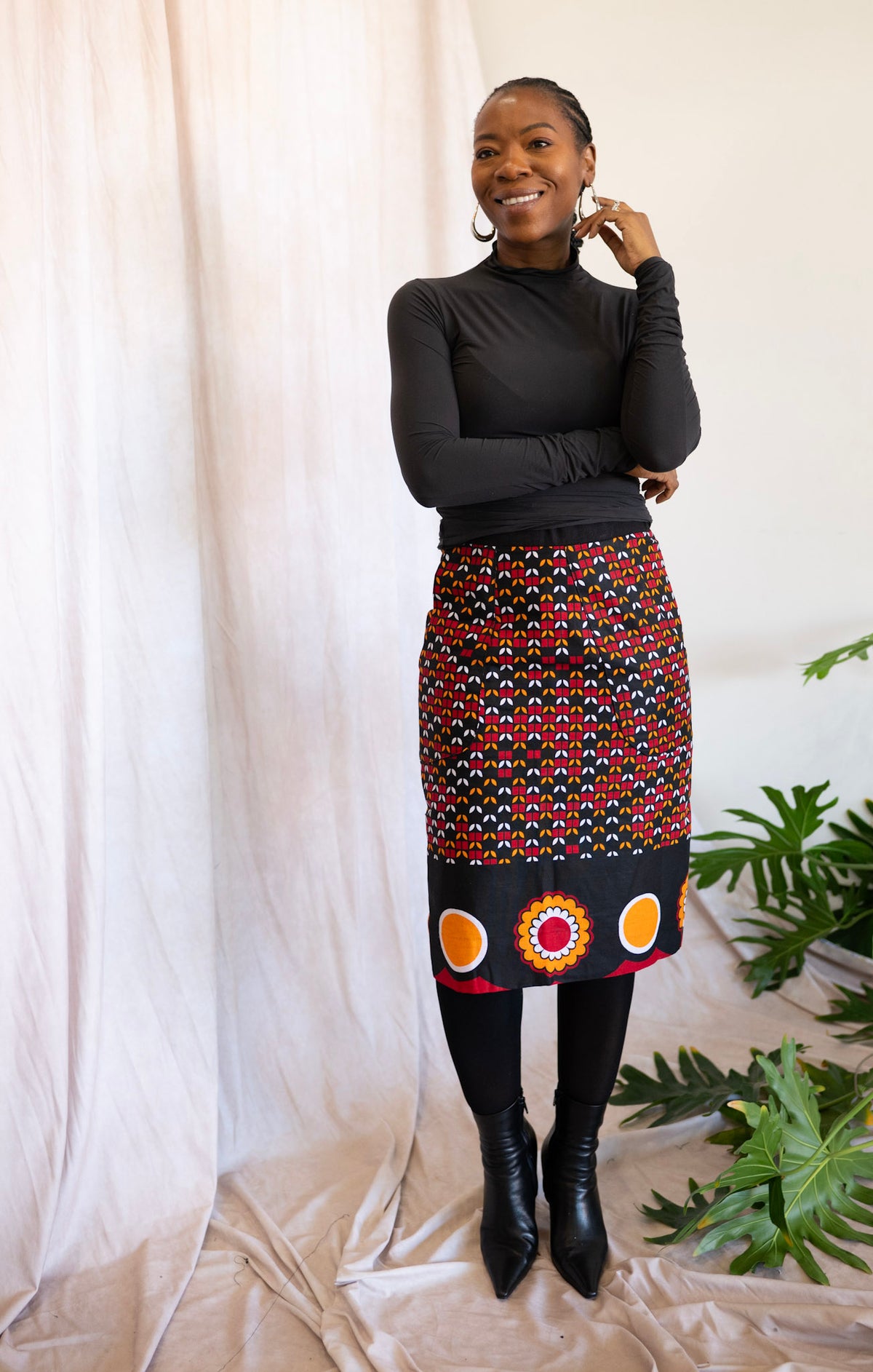 African Print Pencil Skirt