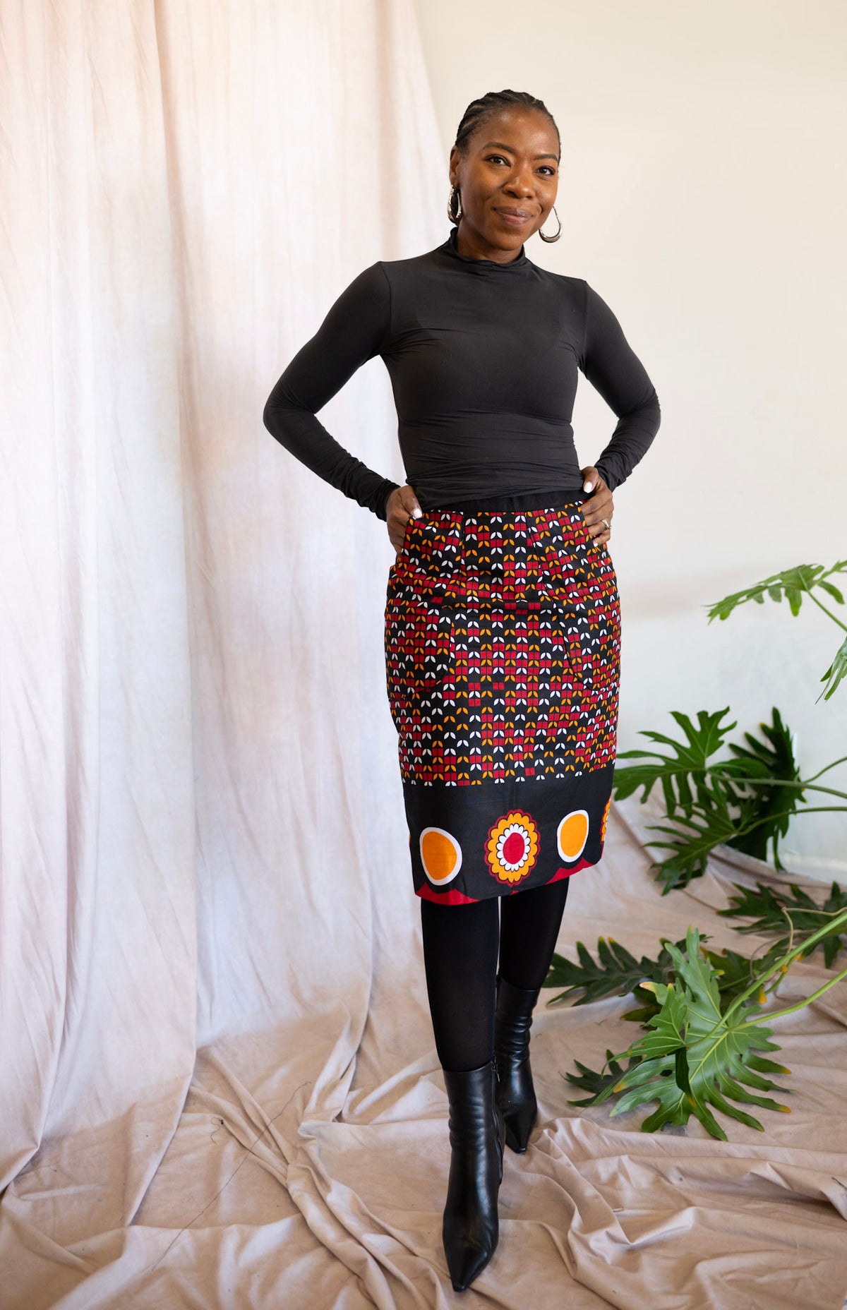 African Print Pencil Skirt