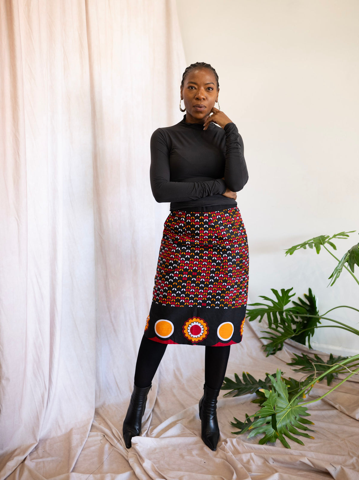 African Print Pencil Skirt