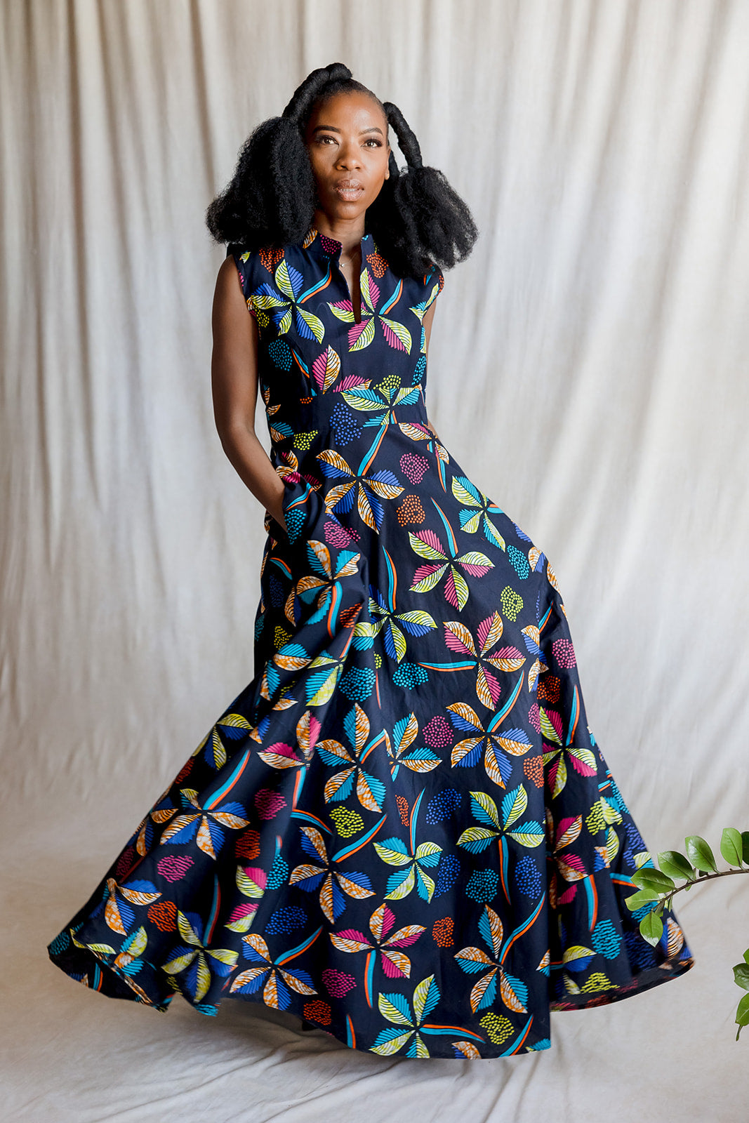 The Shakeena Dress: The Flashlight Print