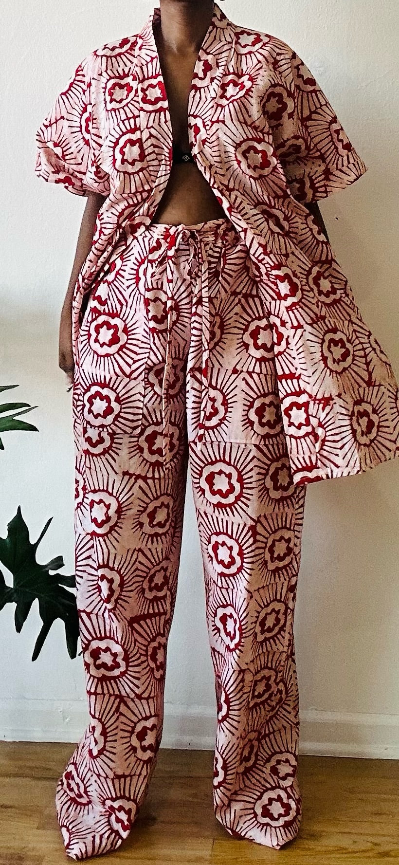 The Raha Set - Red Batiki