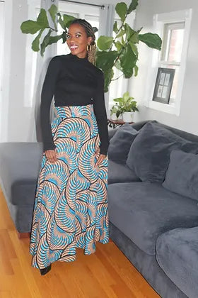 The Maxi: Wave Print
