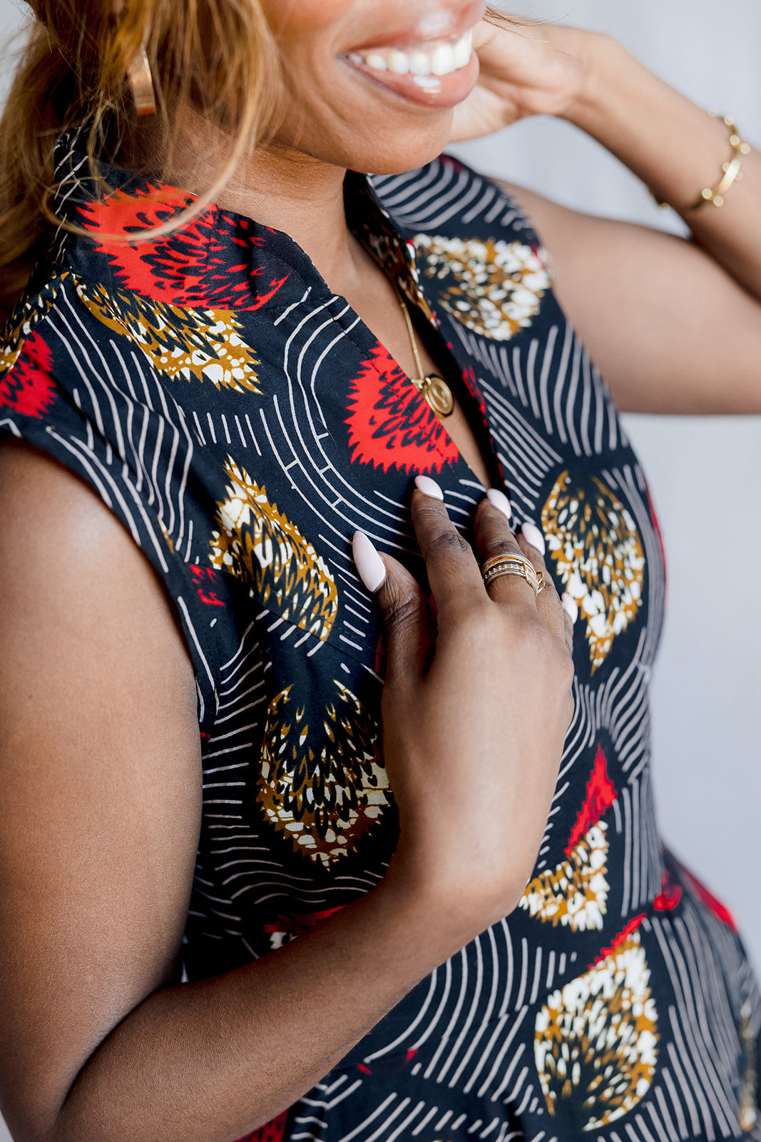 The Shakeena Dress: The Leaf Print