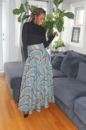 The Maxi: Wave Print